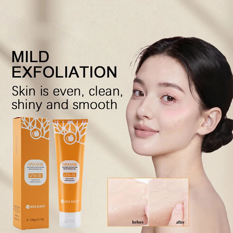 Orange Face Deep Cleaning Exfoliating Gel Skin Care Brightening Moisturizer Deep Hydration Repair Facial Scrub Rich In Vitamin C