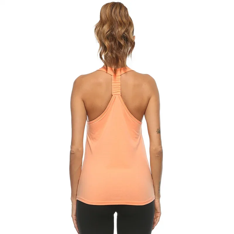 Mileegirl Backless Quick Dry Yoga Shirts Women Running Sports Shirts Sleeveless Fitness Sports Gym Top Women Yoga Crop Top