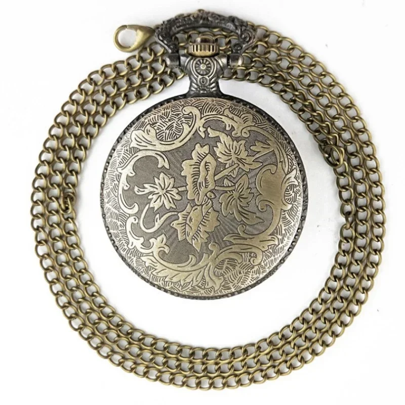 Stars Wars Film Serie Retro Hollow Quartz Pocket Watch Casual Pendant Clock with Necklace Chain Christmas Birthday Men Gift