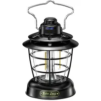 Retro Lantern Outdoor Multi-Function Camping Tent Light Smart USB Charging Portable Lantern Home Camping Light