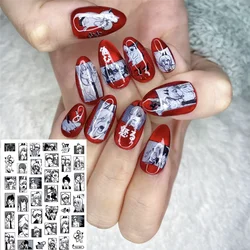 TSC-201 TSC-068  Cartoon On Off Fast forward button Battery level 3D Back glue Nail Art Stickers Decals Sliders Nail ornament