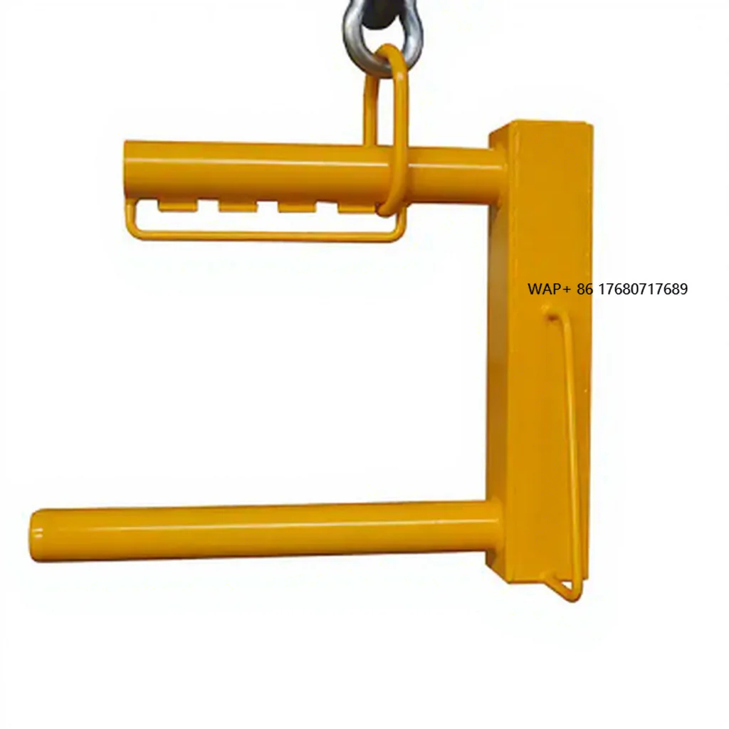 

Heavy-Duty Steel Forklift Attachment Crane Pallet Hooks with Pneumatic Wheels for Industrial Handling