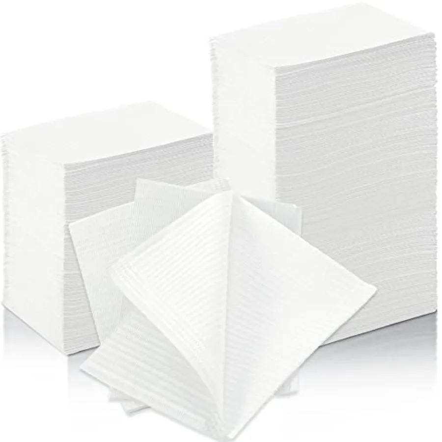 

Newwiee 750 Pcs Disposable Dental Bibs Bulk Waterproof Tattoo Sheet Patients for Lash Nail Art Tray Cover 13" x 18