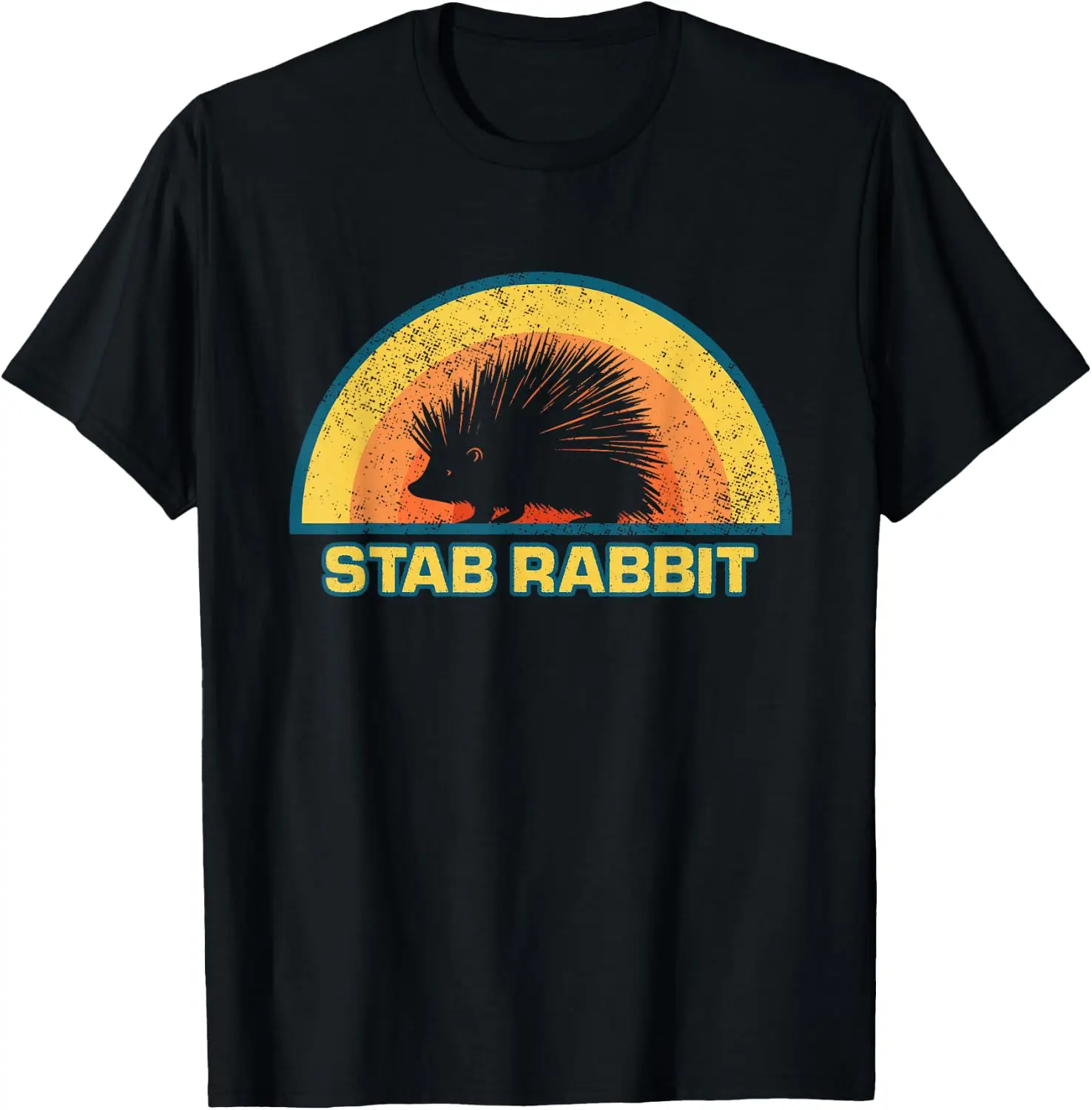 Rod Rabbit Porcupine Wildlife Nature Lovers T-Shirt Y2k Harajuku Vintage Clothes Personalized T-shirt Print on Demand