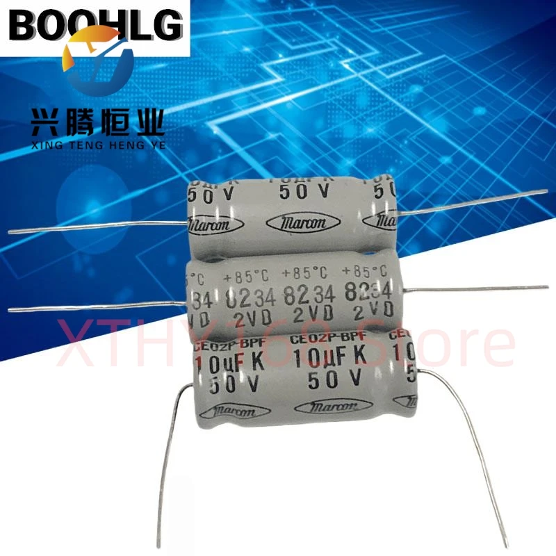 2PCS fever audio frequency division BP non-polar electrolytic capacitor 50v 10uf 13X30mm
