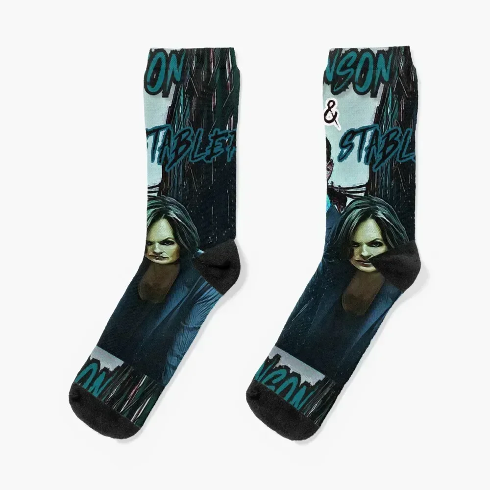 

Benson & Stabler Law and Order: SVU Socks cycling christmas gifts sheer crazy Designer Man Socks Women's
