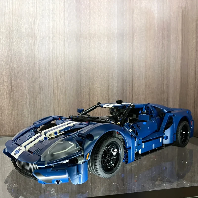 1466pcs Ford GT Sports Car Building Blocks Model Racing Vehicle Assemble Bricks Toys for Kids Adult Gift Compatible 42154