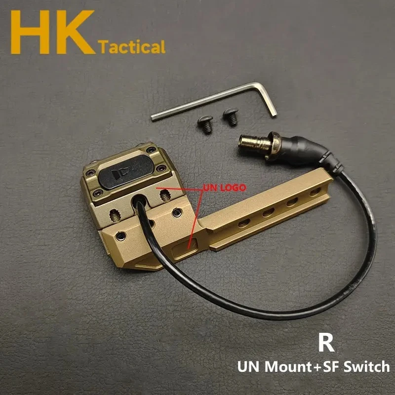 Pressure Switch with Un Mount Side Extension Bracket DBAL NGAL M300 M600 Tactical Weapons Flashlight and Laser Mount