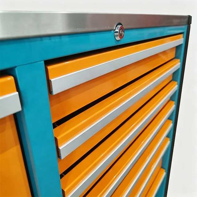 Rolling Wheeled Tool Storage Cabinet Workbench Roller Tool Cabinet for Workshop Garage Laboratory Furniture