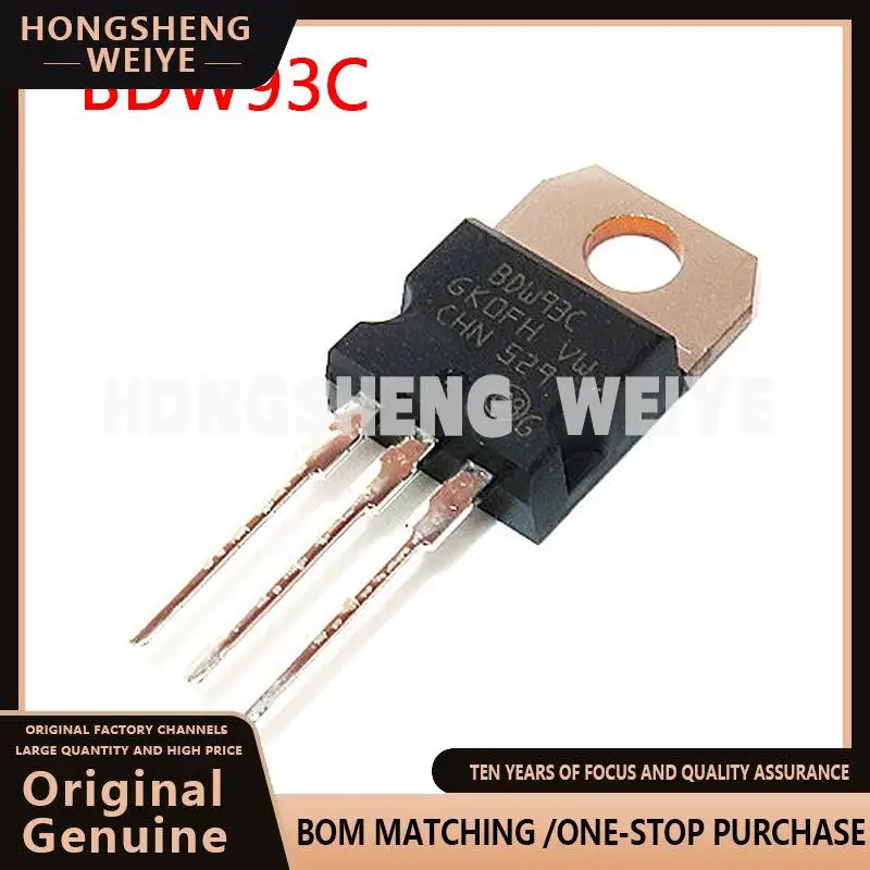 100%new 10PCS BDW93C TO-220 BDW93 TO220