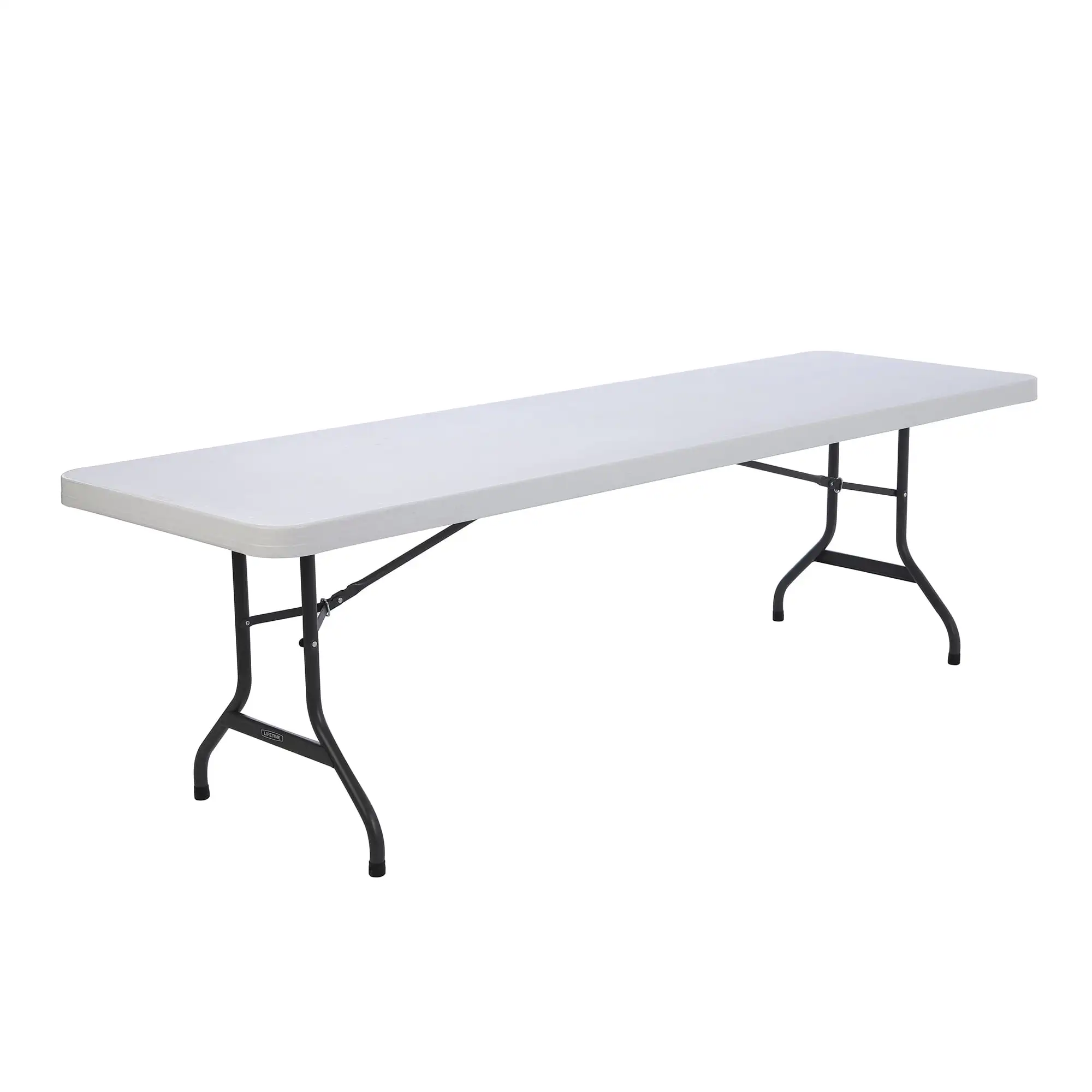 

8FT Commercial Folding Table, HDPE Rectangular Table for Indoor Outdoor Use, Heavy-Duty Banquet Picnic Desk