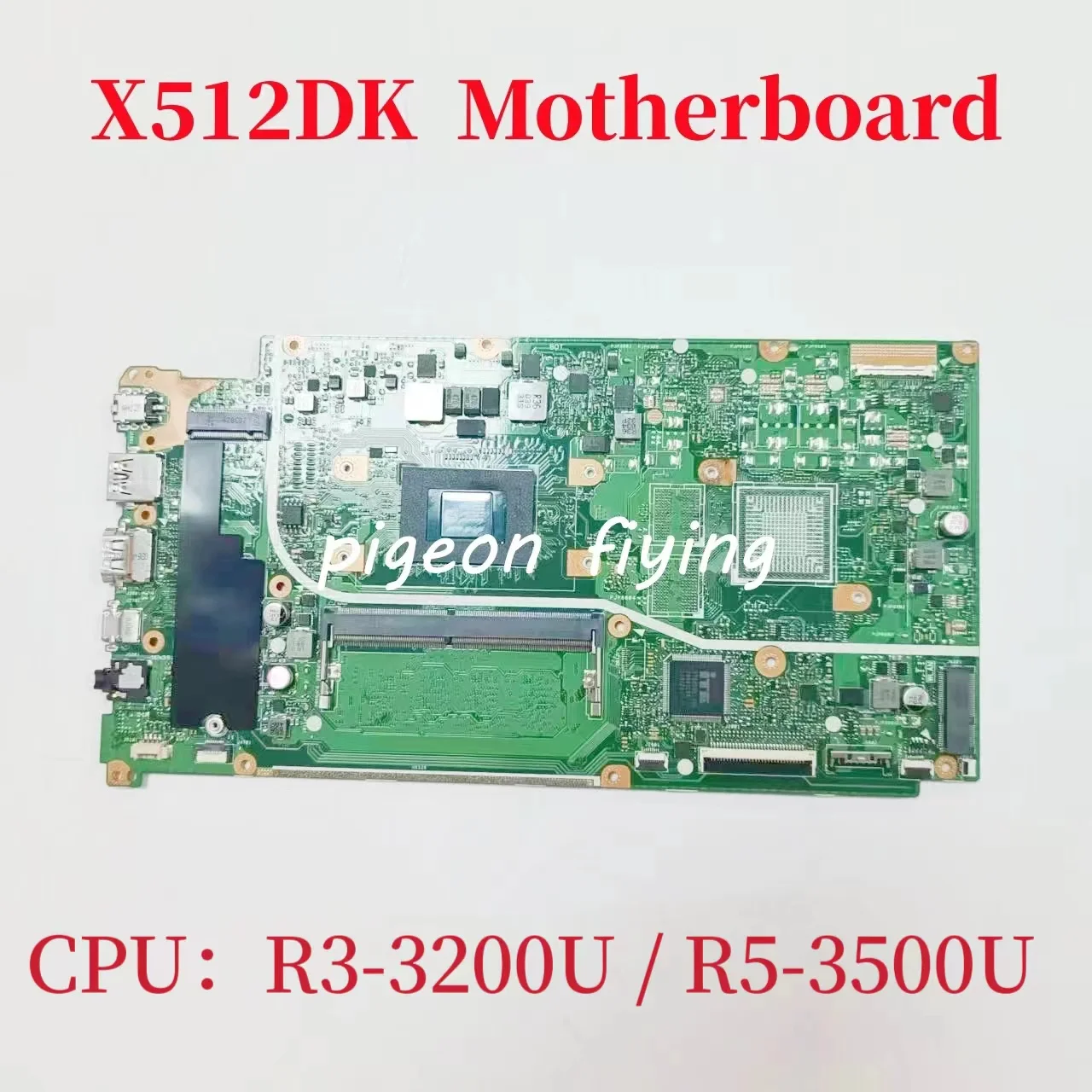 laptop motherboard para asus x512da mainboard cpu r33200u r5 3500u amd uma ddr4 100 teste ok 01