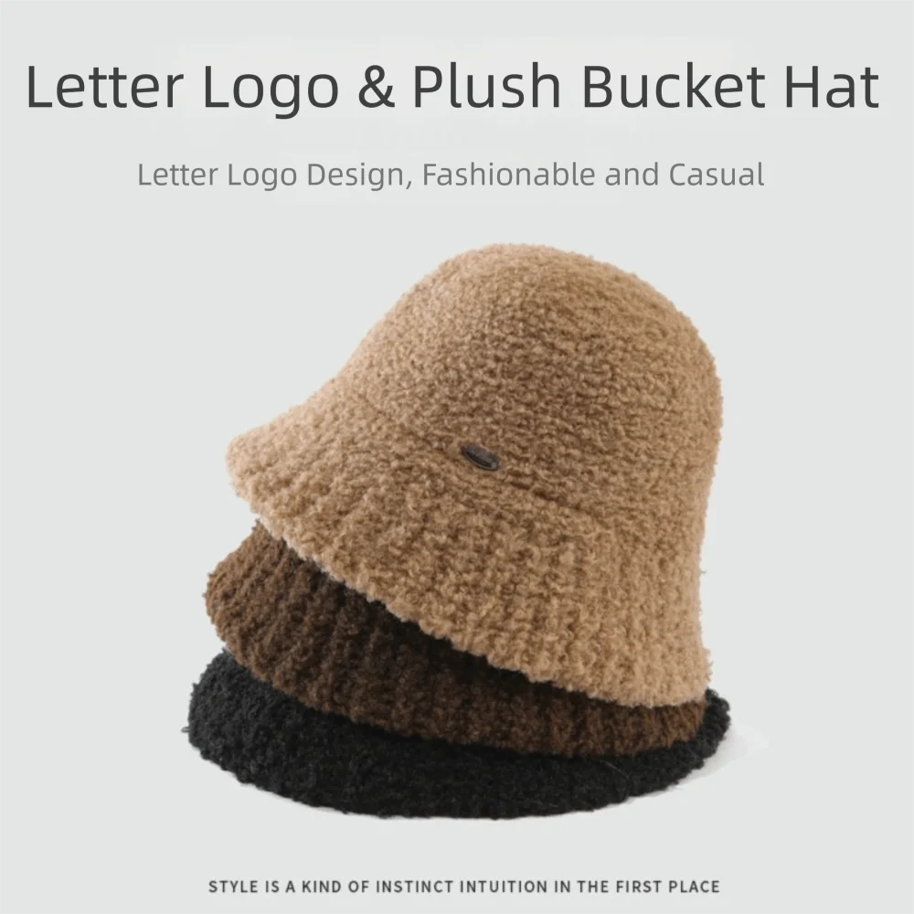 واسعة الحواف أفخم صياد قبعات الدفء سميكة المرأة قبعة بحافة عادية ريترو خمر حوض دافئ قبعة سيدة الإناث #5