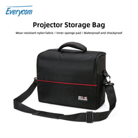 Everycom Projector Portable Storage Bag for M8 XGIMI Mijia Mini Projector Support most mini projector multi-function black bag