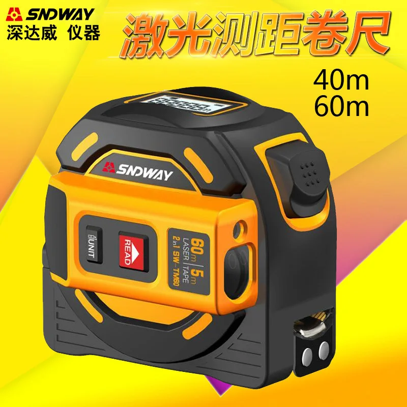 

SNDWAY/Deep David Laser Rangefinder 40m 60m Rangefinder Tape Measure, High Precision Electronic Tape Measure Meter Measure