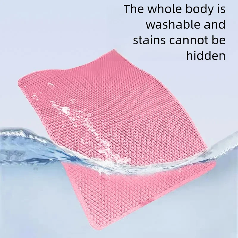 70x120cm Cat Litter Mat Water Urine Proof Double Layer Pet Foldable Cat Litter Trapping Pet Carpet Bed Pads Pet Clean Supplies