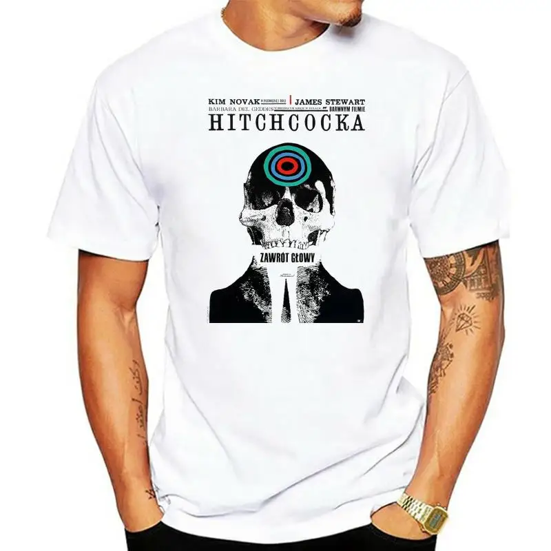 Alfred Hitchcock Vertigo Movie Poster Retro Vintage Hipster Unisex T Shirt 973 Big Tall Tee Shirt