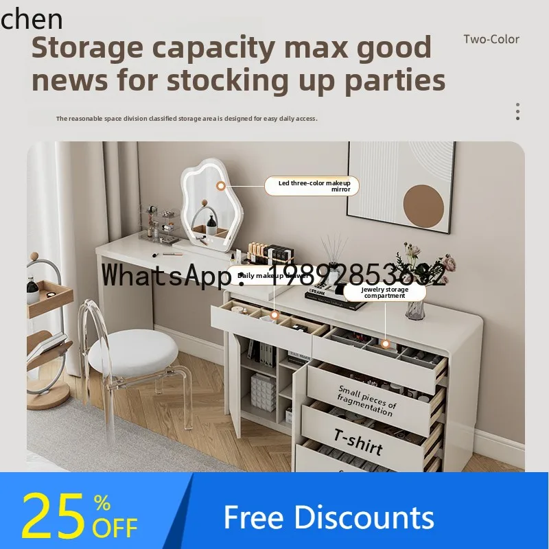 

solid wood paint dresser cream wind chest bedroom modern dressing table makeup table