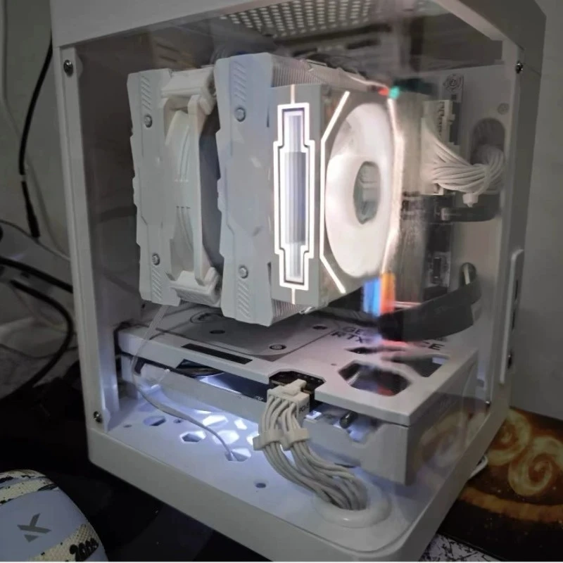 3D Printed ITX Mini PC Case Sea View Style Acrylic PETG Side Window Support SFX Power Supply