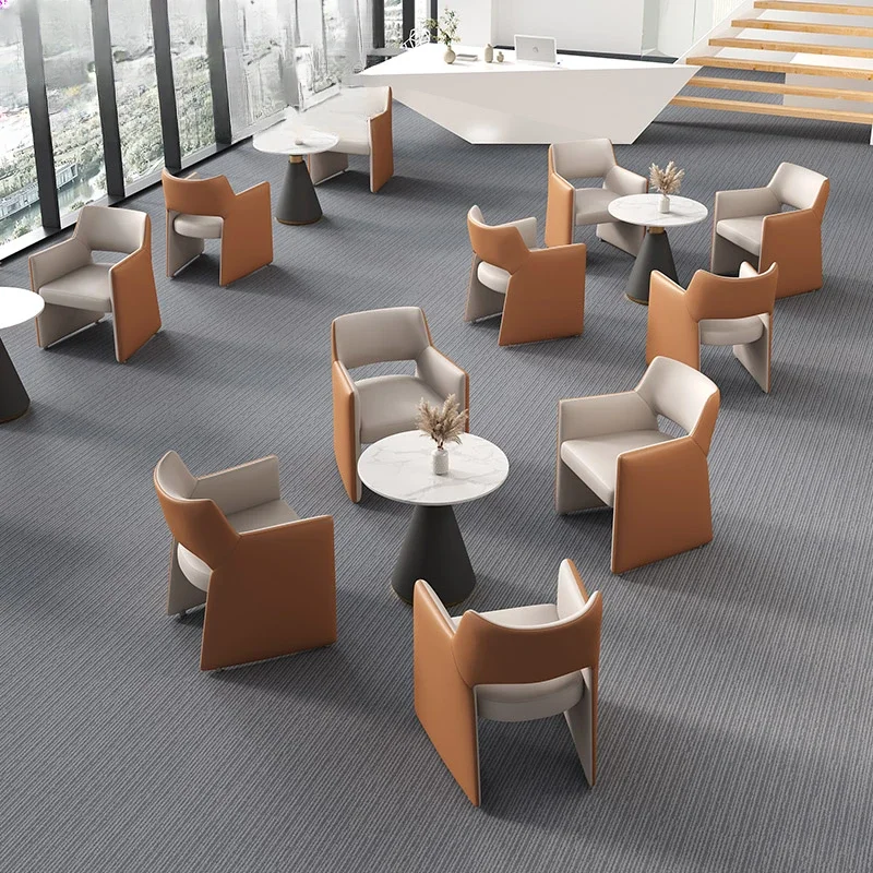 Sales office Sales department One table 4 chairs Rest area Hotel small round table Negotiation  Reception Negotiation