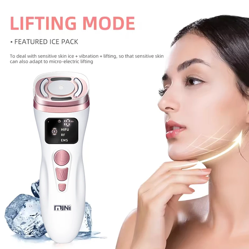 جهاز صغير HIFU بالموجات فوق الصوتية EMS جهاز تجميل الوجه مكركرنت لشد العناية بالبشرة أداة مضادة للتجاعيد #2