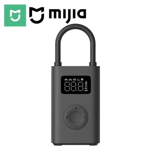  Compresor de Aire Portátil MIJIA 100% Original, 2,150 psi, Parada Preestablecida de Presión al Llenarse, Bomba de Aire, 6 Modos, Eléctrico y Ligero