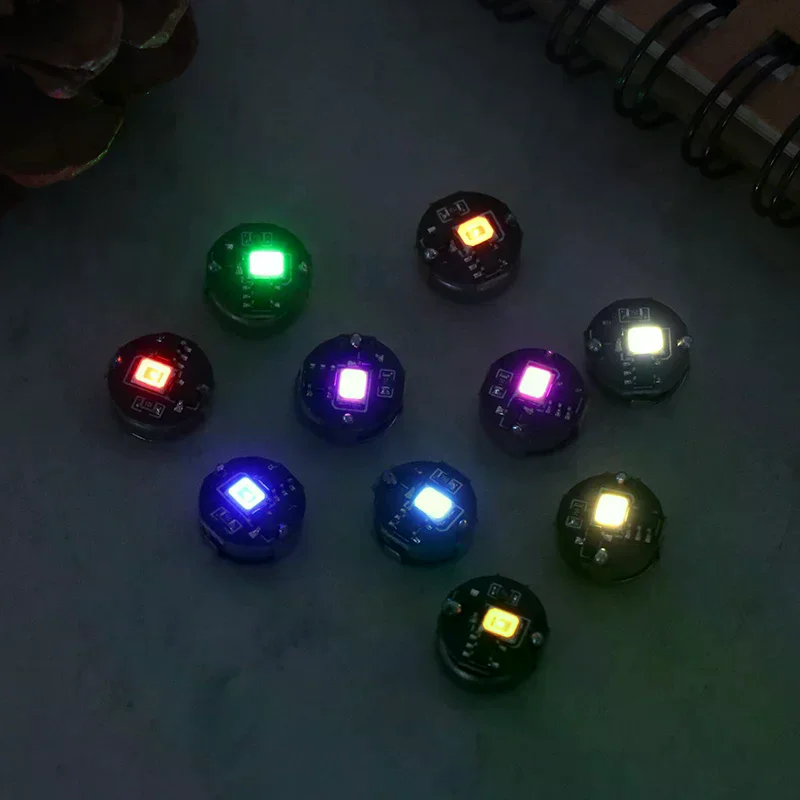 Lampe de contrôle magnétique colorée sans fil lumière LED aimant lampe à Induction + bouton batterie bricolage jouets Robot paysage modèle