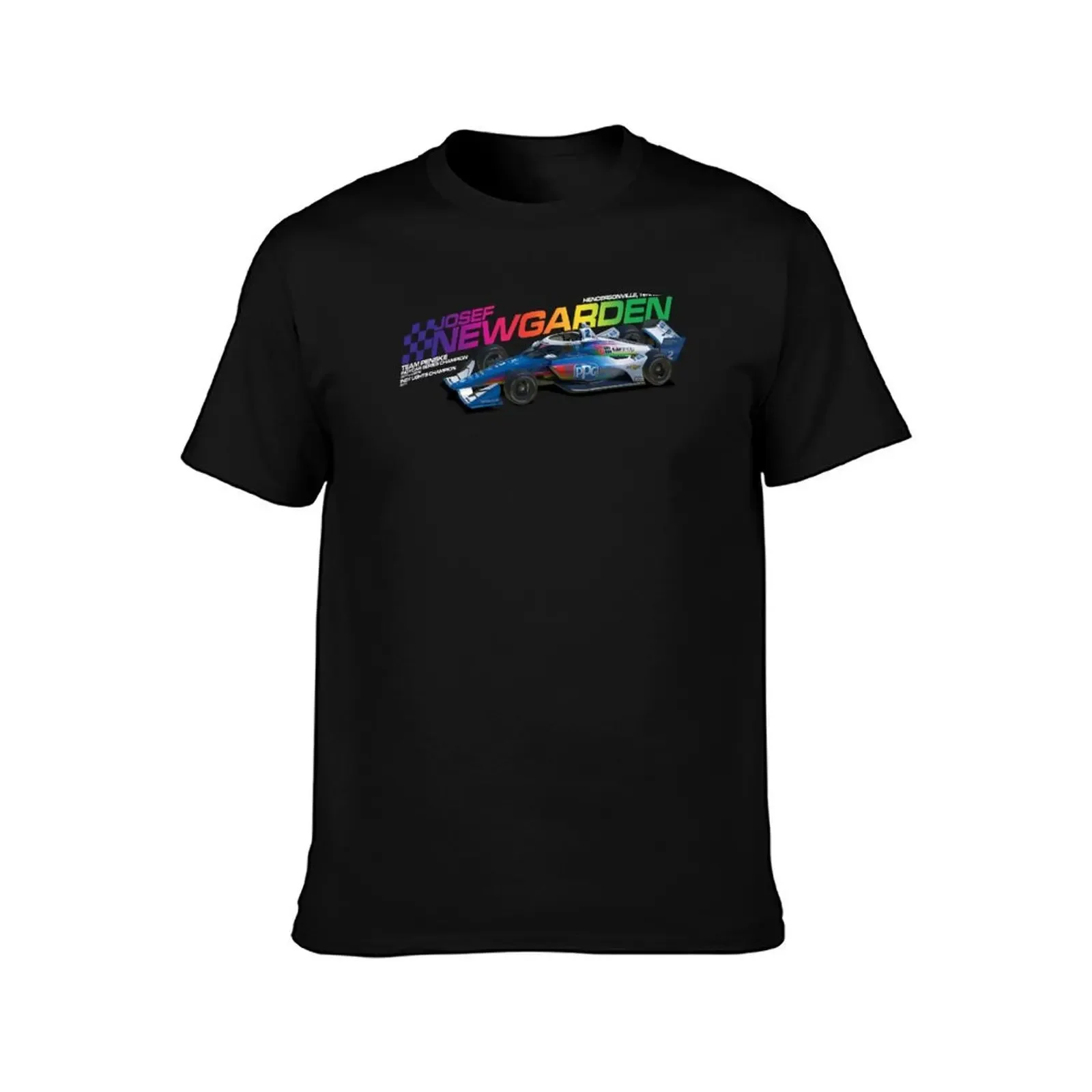 Josef Newgarden 2022 alt (rainbow/white on blue) T-Shirt luxury clothing labubu hippie clothes plain t shirts men