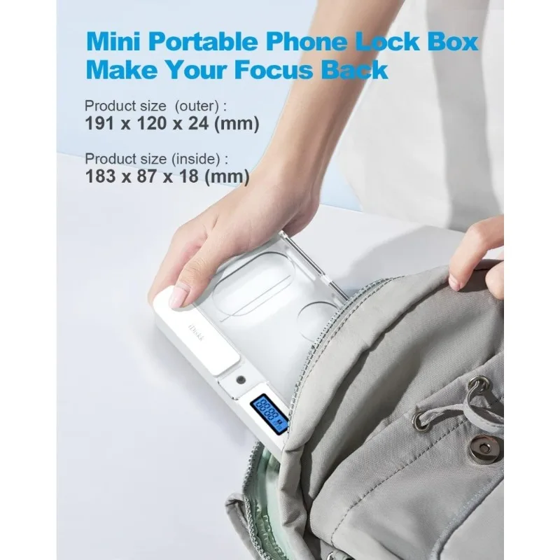 New Mobile Phone Prison with Timer Self-controlled Safety Lock Box Suitable for Most Mobile Phones Children's Anti-addiction Box