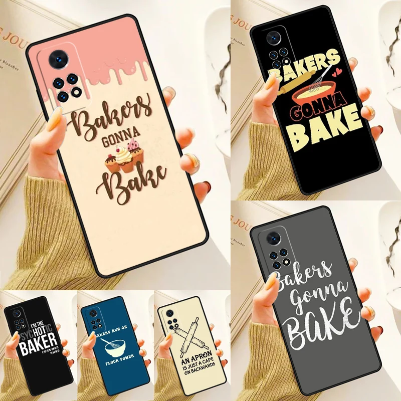 Cute Funny Bakers Food Quote Case For Samsung Galaxy S24 Plus S23 S20 S21FE Lite S22 Ultra Note 20 S8 S9 S10 Phone Coque