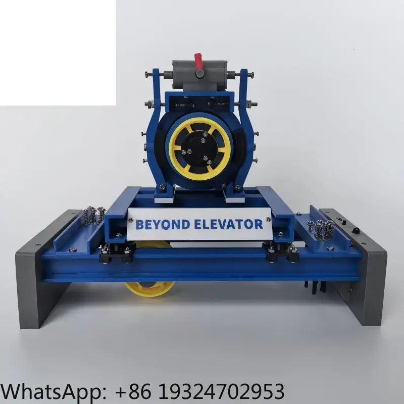 Elevator Traction Machine Model with Steel Frame 3D Printed Includes Remote Control Educational Demonstration Birthday Gift
