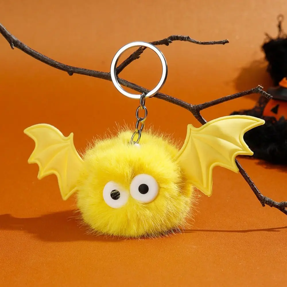 Cute Plush Pendants Plush Bat Doll Keychain Bag Pendants Car Hanging Halloween Keychain Key Holder Bag Charms Halloween Decor