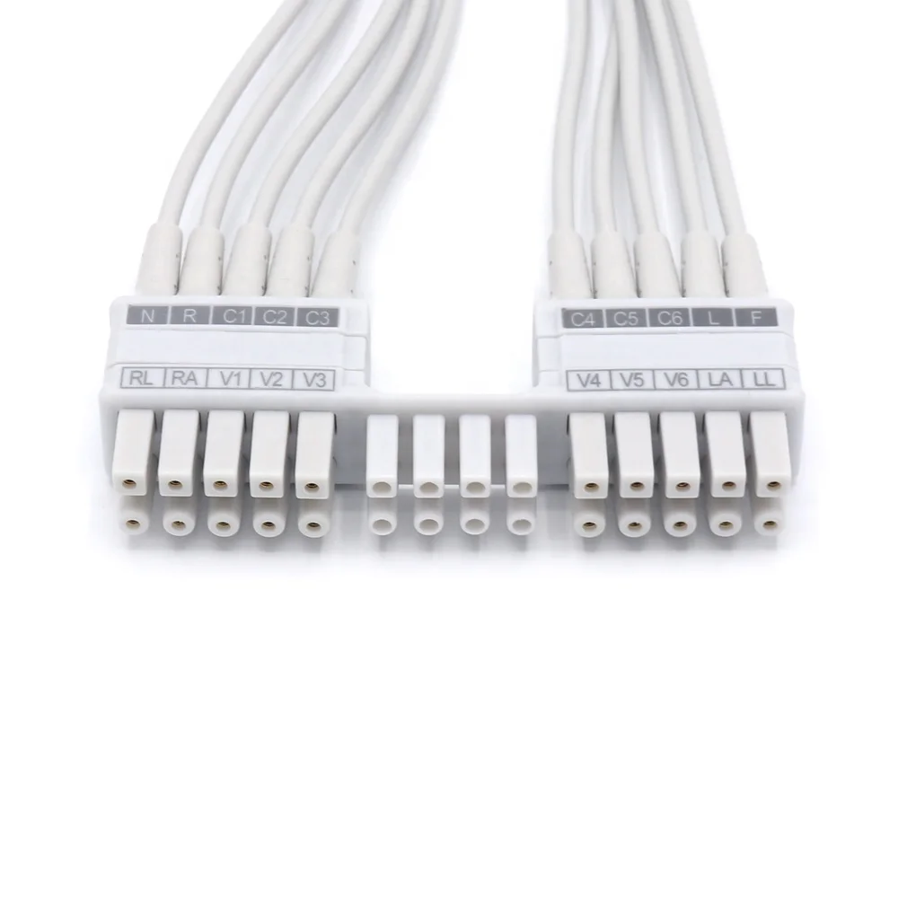 10 Leads AHA compatibele 1.2M Banana EKG Connection Cable