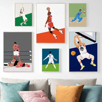 Canvas Painting Football Basketball Tennis Baseball Boxing Pop Art Nordic Posters and Prints Wall Pictures for Living Room Decor