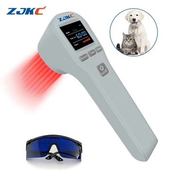 Zjkc Professionele Pijnverlichting Fysiotherapie Koude Lasertherapie Apparaat Voor Hond Kattenwond 650nm 808nm Thuis Handheld