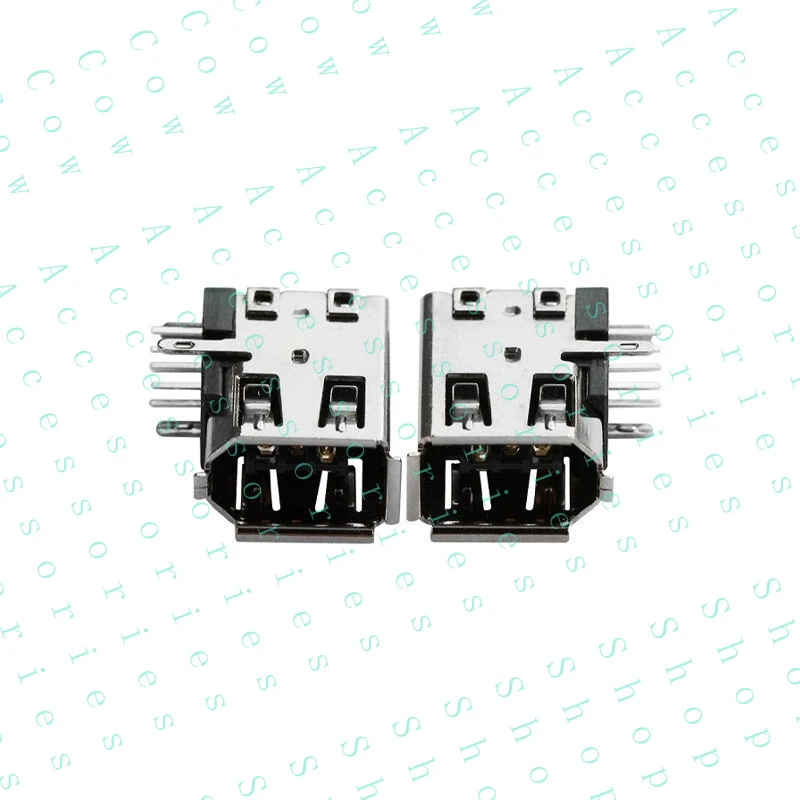 PP+ 10Pcs USB 6 Pin Female Angle Socket Connector IEEE 1394 laptop power interface
