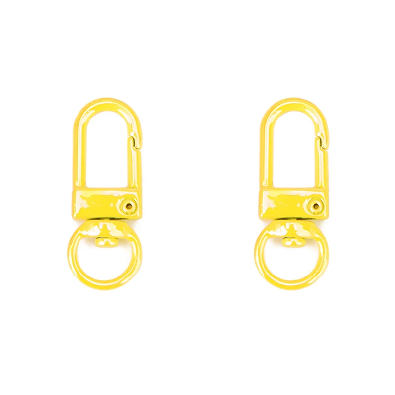 10pcs Metal Alloy Rotating Keyrings Key Chains 3.2cm Lobster Clasps Buckle Hooks Key Ring Keychain Accessories Jewelry Making image 5