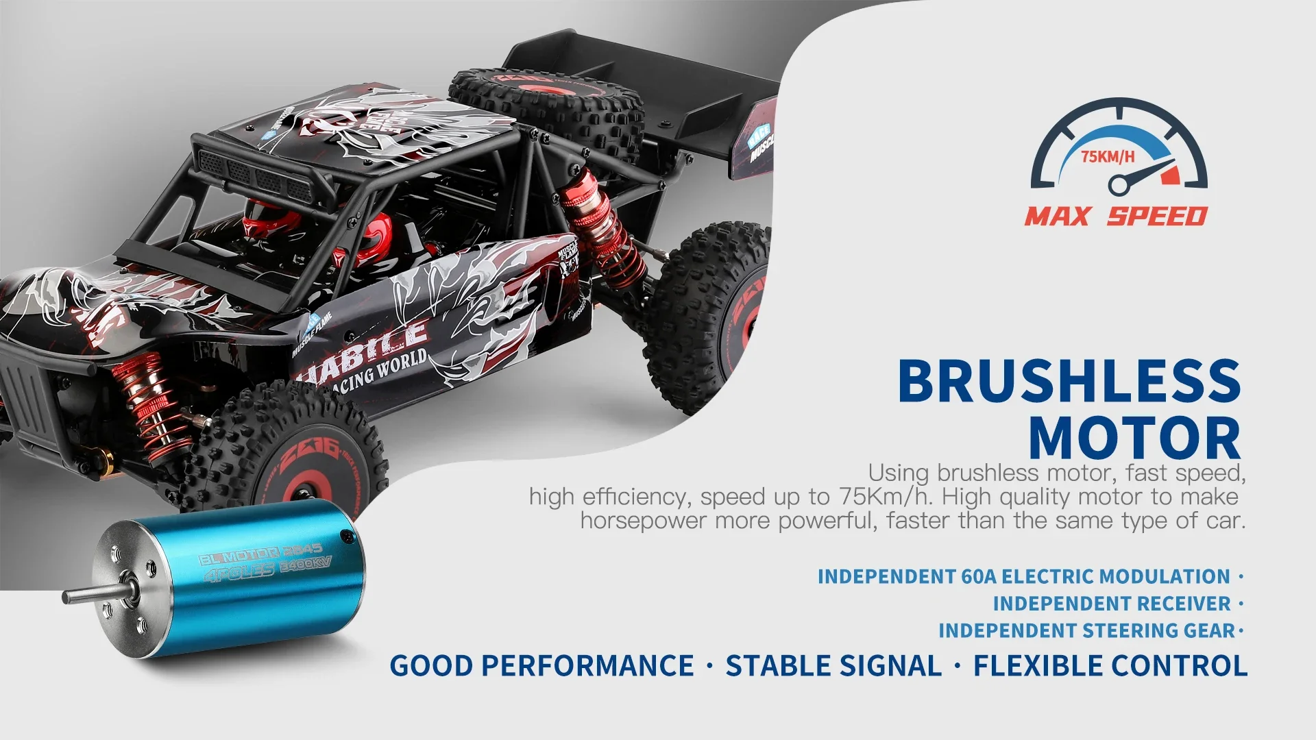 WLtoys 124016 124018 Brushless RC Car 75 KM/h Or 55KM/h 2.4G 4WD Electric High Speed Off-Road Remote Control Drift Racing Toys