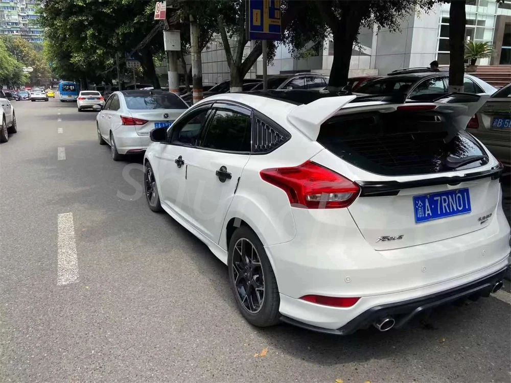 Car Styling For Ford Focus RS Spoiler 2012 2013 2014 2015 2016 2017 2018 Gloosy Black Rear Trunk Wing Lip Rear Spoiler