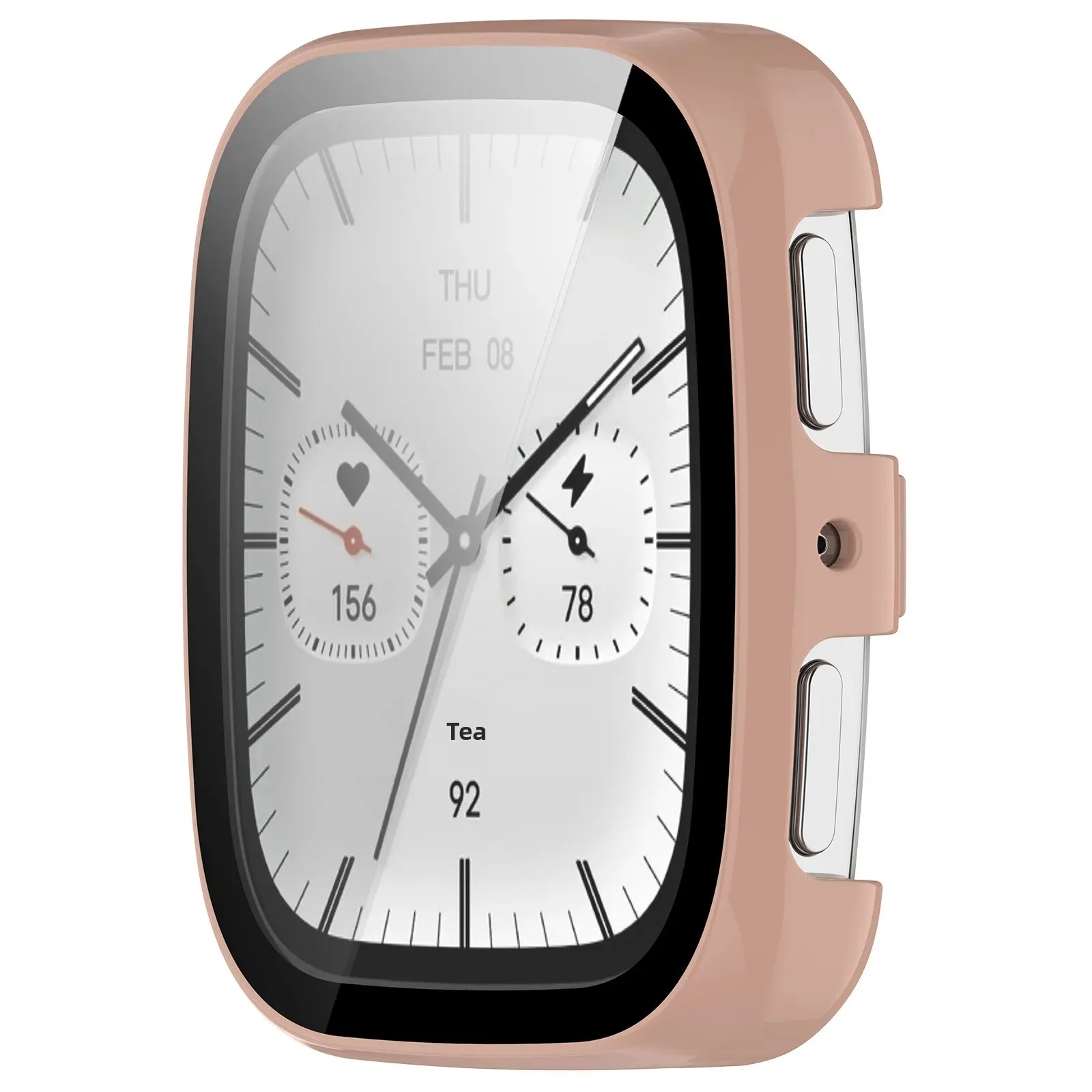 Amazfit Active2 Square Protective Case Watch Tempered Glass Integrated Cover Shell Protective Cover for Smartwatches