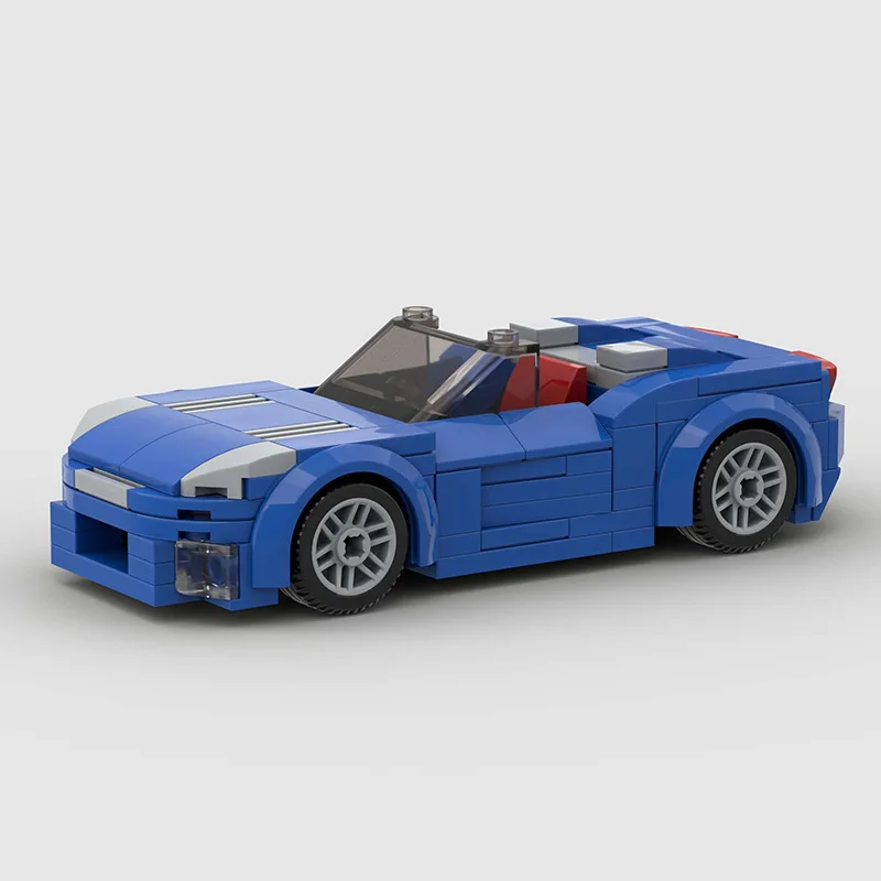 Super convertible sports car compatible Lego small particles MOC building block  educational car children's toy model wholesale