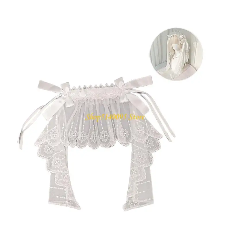 

DXAE Gothic Hair Band Props Accessory Lace Trim Roleplay Costume Themed Parties