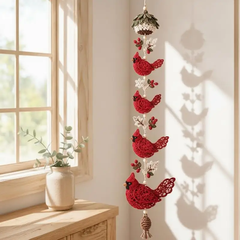 Complete Beginner DIY Crochet Kit Handmade Animal Hanging Decoration Set with Step-by-Step Guide for Hobbyists