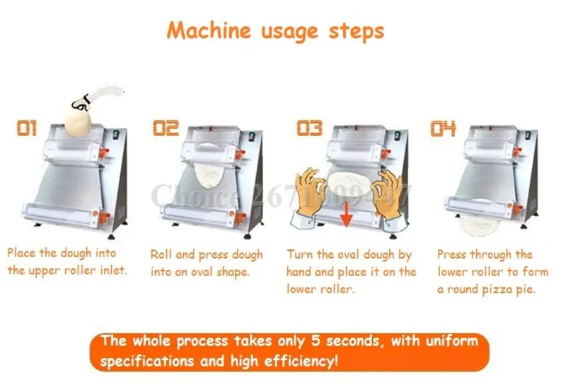 12 15 18-calowy automatyczny elektroniczny wałek do ciasta na pizzę Elektryczny wałek do ciasta na pizzę 220/110 V Sprzedaż w USA
