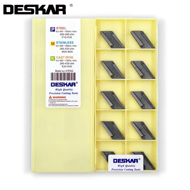 10PCS DESKAR KNUX160405R-11 KNUX160405L-11 LF6018 LF6028 CNC