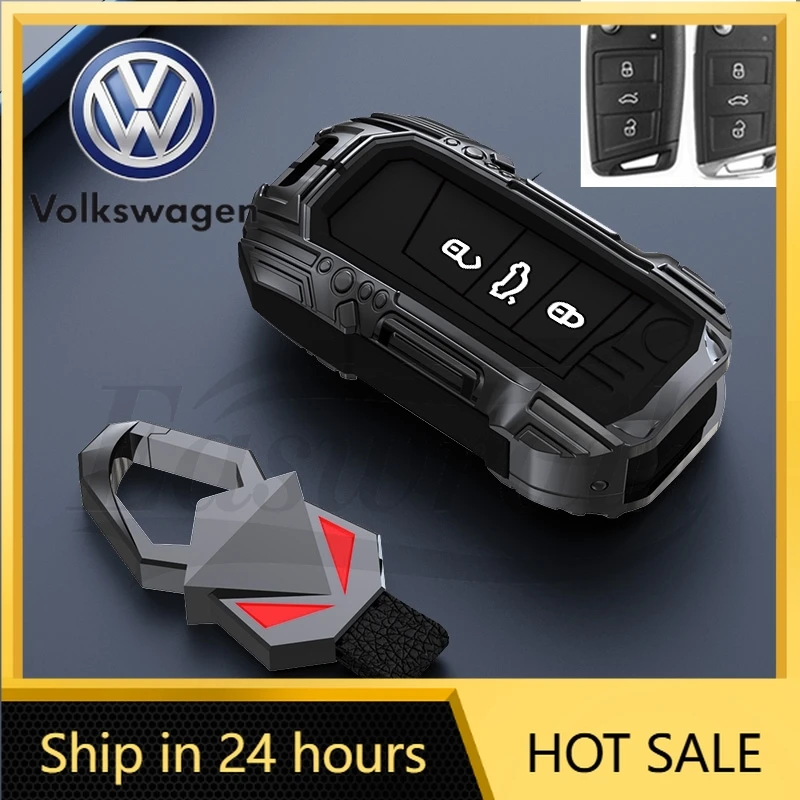 

For VW Volkswagen Jetta MK5 Golf Car Key Case Holder Cover For VW Volkswagen Touareg golf 7 GTI POLO T-Cross T-Roc touran Tiguan