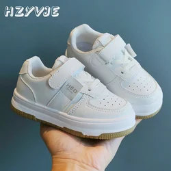 Baskets décontractées pour enfants, chaussures simples confortables pour bébés garçons et filles, petites chaussures blanches pour tout-petits, chaussures de sport de tennis, nouveau, 2024