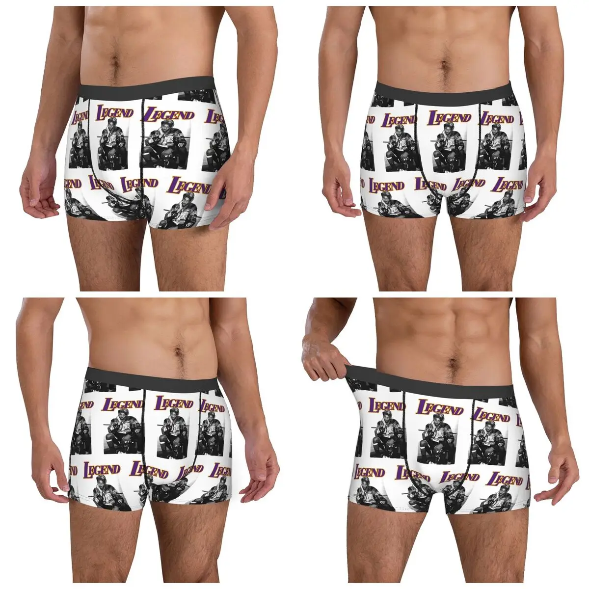Boxer Underpants Shorts Kobe Bryant Panties Men's Ventilate Underwear for Homme Man Boyfriend Gift