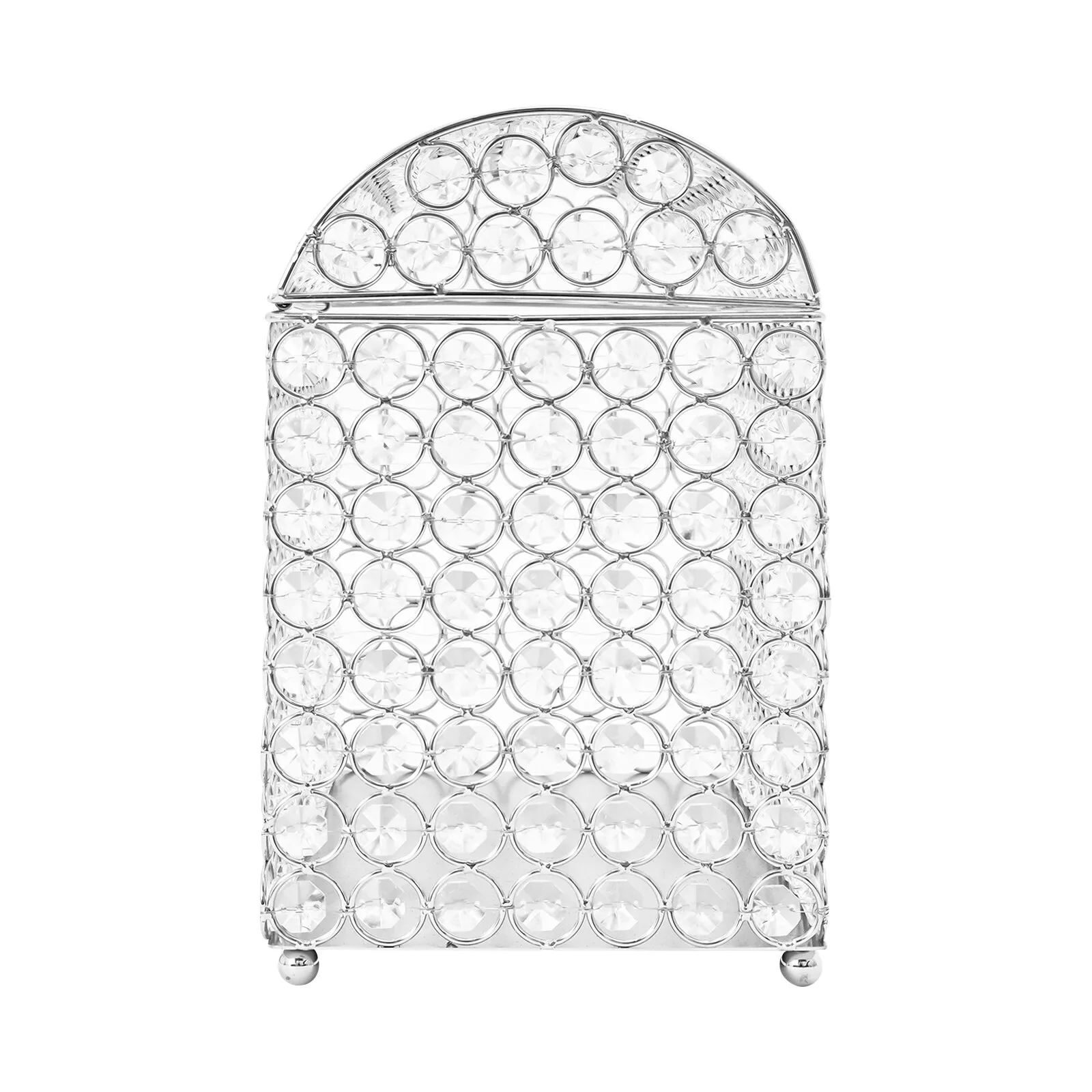 صندوق بطاقات زفاف أكريليك شفاف حديث مع قفل على شكل قلب - حامل أموال هدية بإطار فضي