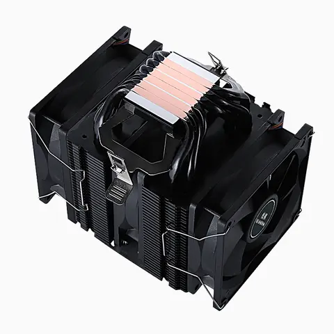 XUANFENG Twin Towers Black/White Themed Radiator 6 Heat Pipes Cooler CPU Fan Compatible LGA2011 1200 1851 1700 115x 2066 X79 X99
